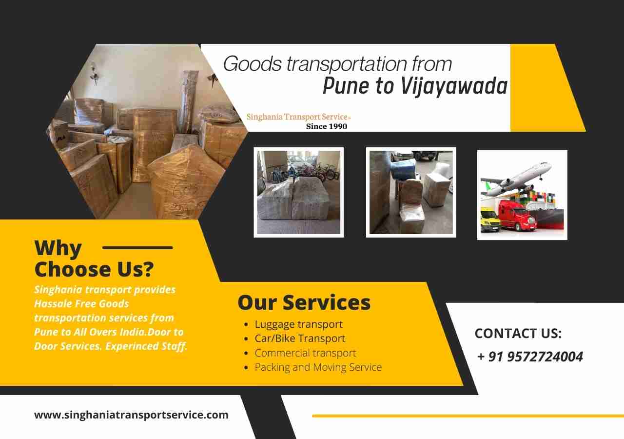 Pune to Vijayawada Daily Transport Service | Goods, Truck, Part Load & Vehicle Transport 2 Commercial goods and cartons being loaded for Pune to Vijayawada transport