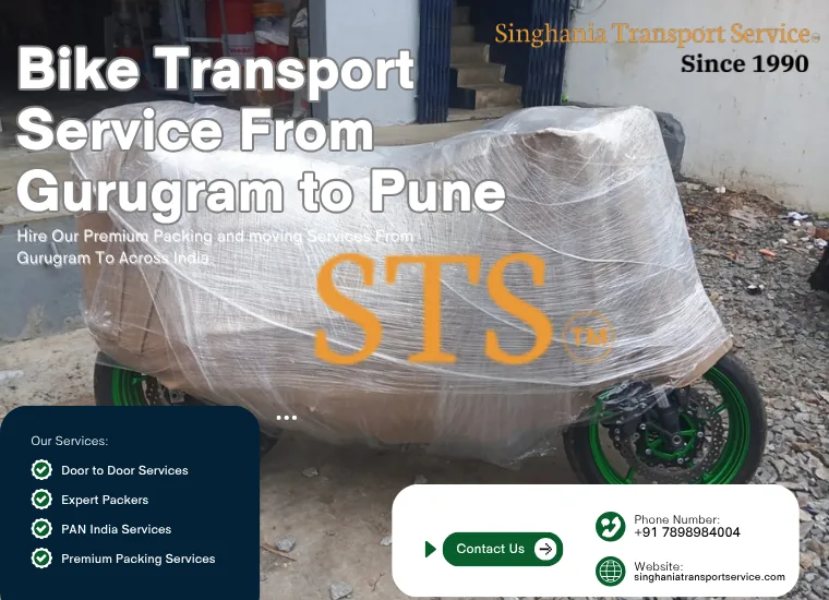 singhania bike transport service from gurugram to pune