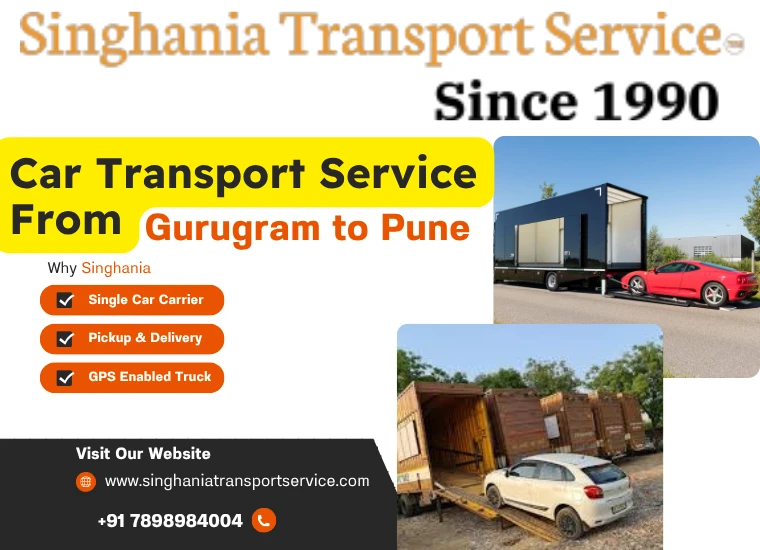 singhania car transport service from gurugram to pune