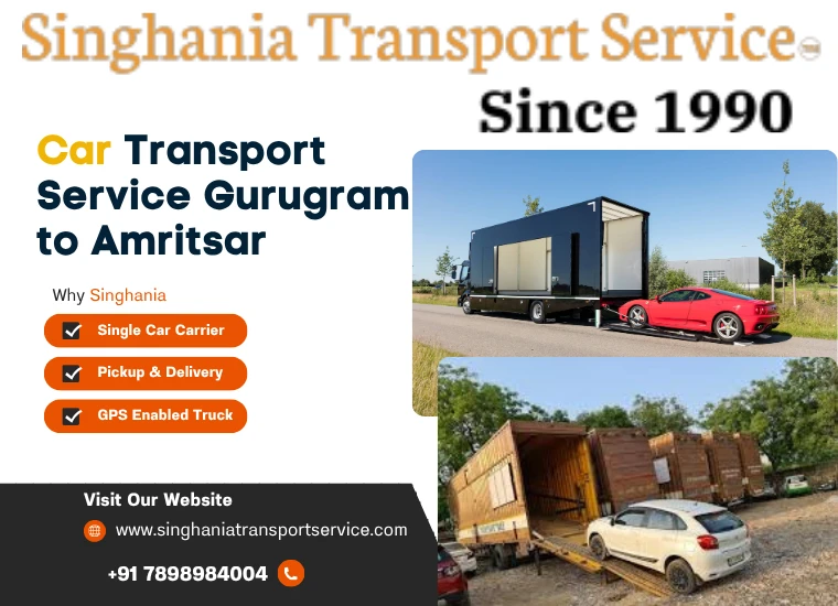 singhania car transport service from gurugram to amritsar