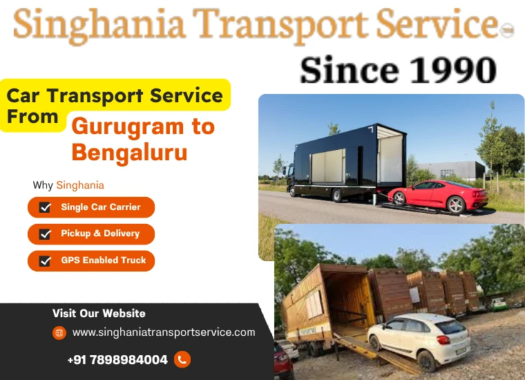 singhania car transport service from gurugram to bengaluru