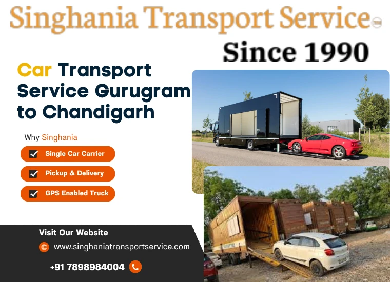 singhania car transport service from gurugram to chandigarh