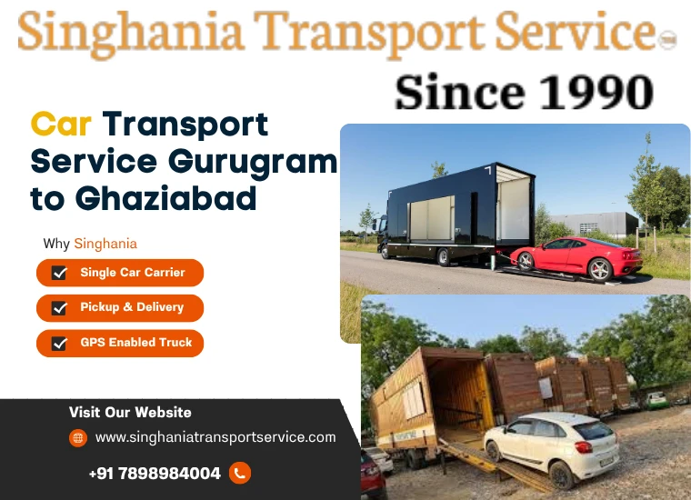 singhania car transport service from gurugram to ghaziabad