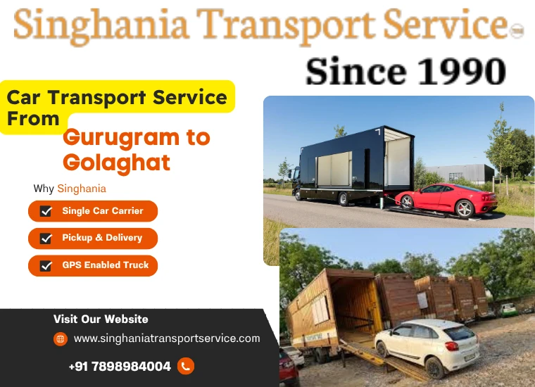 singhania car transport service from gurugram to golaghat