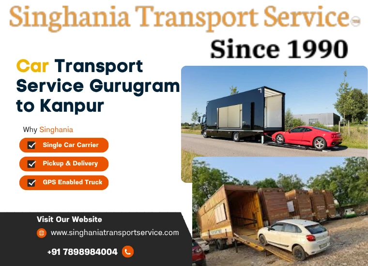 singhania car transport service from gurugram to kanpur