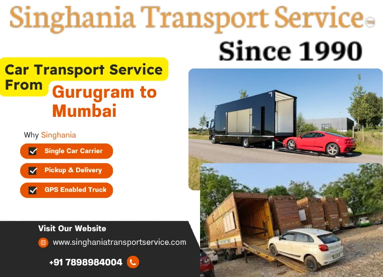 singhania car transport service from gurugram to mumbai