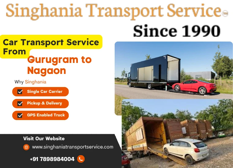 singhania car transport service from gurugram to nagaon
