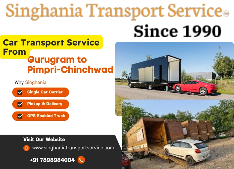 singhania car transport service from gurugram to pimpri chinchwad