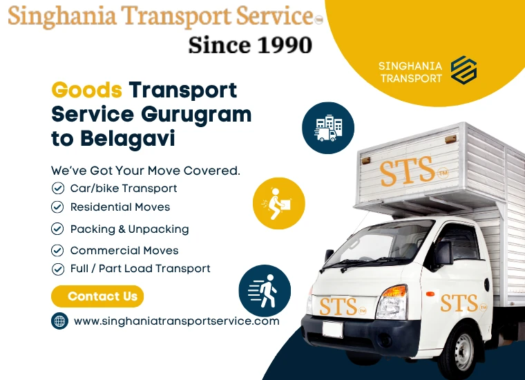 singhania goods transport service from gurugram to belagavi
