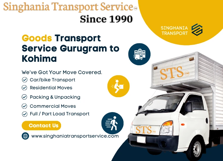 singhania goods transport service from gurugram to kohima
